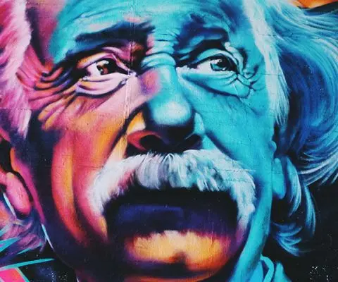 Einstein street art