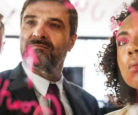 Group of people interning abroad