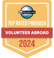 GoAbroad Top Rated Provider 2024 - Volunteer Abroad