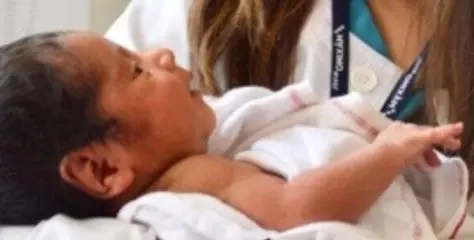 doctor with a new born baby